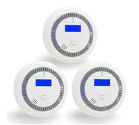 Carbon Monoxide Detector, Carbon Monoxide Alarm with LED Display and Sound Alarm, Battery Powered CO Alarm Monitor with Test Button for Home, Complies with EN 50291 Standard