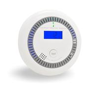 Carbon Monoxide Detector, Carbon Monoxide Alarm with LED Display and Sound Alarm, Battery Powered CO Alarm Monitor with Test Button for Home, Complies with EN 50291 Standard (Standalone, White-01)