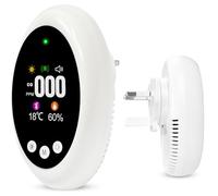 Carbon Monoxide Detector,Portable Carbon Monoxide Detector Plug-in Wall with Temperature & Humidity Display,180°Flippable Design Clear LCD Screen,Plug-and-Play CO Detector for Home RV Travel