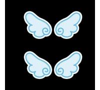 Carbon Motorcycle Reflective Sticker - High-intensity Night Visibility Enhanced for Decal Evening Resin Scratch-resistant Safety Helmet F (BLUE)