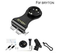 Carbon Mount for Garmin and For Bryton Bike Computers, Optimized for Aerodynamics and Safety (for Cateye)