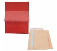 Carbon Paper12 Sheet A4 Size (210 x 297 mm) Hand Copy Long Last in 5 Colours (RED, Flat Carbon Paper)