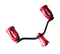 Carbon+Plastic Double Rocker Arm Handle Optimized for DAIWA For FUEGO For PROREX VLT SALAMANDURA Reel Performance Enhancement (red)
