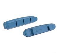 Carbon Safe Brake Pad Blocks With Compounded Rubber, Suitable For V Brake And C Brake Systems, Secure Bolt Or Pin Mounting For 22 Inch Road Bikes, Blue(Blue 51mm)