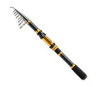 Carbon Short Section Spinnings Fishing Rod with EVA Handle, Metal Reinforced Explosion Proof Rings and Heat Dissipation Properties for Enhanced Use (3.0)
