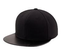 Carbon Snapback Cap Flexfit by Yupoong Black One Size