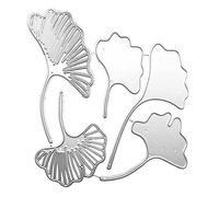 Carbon Steel 5pcs Lotus Leaf Cutting Dice Embossing Stencil Template for Decorative Paper Album Cards