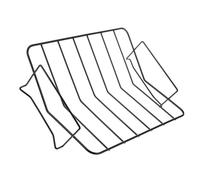 Carbon Steel Bbq Rack for Steak and Whole Chicken Outdoor Cooking | Black Rectangular Barbecue Stand, High Heat Conduction Surface, Portable Accessory for Camping Cookouts and Home Grills