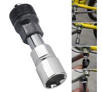 Carbon Steel Bicycle Repair Tool for Center Axle Flywheel Chain Crank Disassembly Multi-Functional Compact Cycling Kit(B)