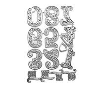 Carbon Steel Cartoon Math Numbers Cutting Die Embossing Stencil Template Mold Cutting Dies