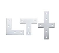 Carbon Steel Corner Brace L/T/Cross-Type Bracket Connector Fixing Connecting Plate for 3030 4040 Aluminum(Cross-Type(3030-1pcs)