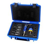Carbon Steel Counterbore Bit Set Adjustable Depth for Accurate Hole Making in Furniture Projects 3.2-4.8mm Tapered Bit Counterbore