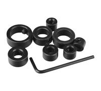 Carbon Steel Drill Depth Stop Collar Set Precise Drilling Suitable for Various Drill Size Enhances Efficiency Durability Multiple Size Compatibility