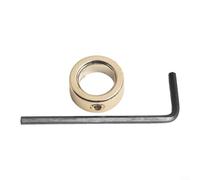 Carbon Steel Drill Locator Collar for Precise Depth Control in Woodworking, FeatuFor Ring Setscrew Lock to Secure Drill Bits on For Ring Positioner (12mm)