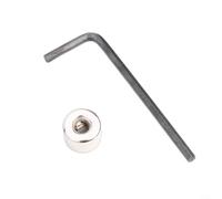 Carbon Steel Drill Locator Collar for Precise Depth Control in Woodworking, FeatuFor Ring Setscrew Lock to Secure Drill Bits on For Ring Positioner (4mm)