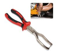 Carbon Steel Electrical Connector Disconnect Pliers, Automotive Hose Fuel Line Clip Removal Pliers, Universal Car Petrol Clip Pipe Pliers Removal Tool for Release Long Spark Plug (Red)