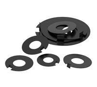 Carbon Steel External Tab Lock Washers, M5 M6 M8 M10 M12 M14-M48 (500,M6) | Carbon Steel External Tab Lock Washers Tab Washers, M5 M6 M8 M10 M12 M14 M16 M20 M24 M30 M48