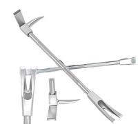 Carbon Steel Fire Fighting Tool, Double Head Design (Round & Flat), Duckbill and Spear for Emergency Rescue, Demolition & Forced Entry, Staple Remover