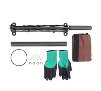 Carbon Steel Firewood Kindling Splitter, Portable Manual Wall Mounted Cutter, High Carbon Steel, 10.1lb - Durable Construction, Easy Operation, Perfect for Camping and Backyard U (Black)