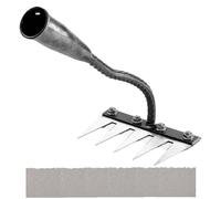 Carbon Steel Garden Weeding Rake with 6, 7 or 8 Teeth,2025 New Heavy Duty Iron Rake for Gardening and Weeding, Heavy Duty Metal Garden Rake (5-teeth)