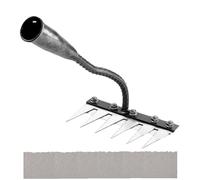 Carbon Steel Garden Weeding Rake with 6, 7 or 8 Teeth,2025 New Heavy Duty Iron Rake for Gardening and Weeding, Heavy Duty Metal Garden Rake (6-teeth)
