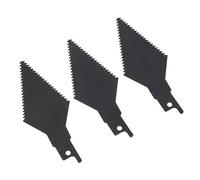 Carbon Steel Grout Removal Blades, Wear-Resistant Seam Cleaning Sawblade with Mounting Hole for Reciprocating Saw, 3PCS for Home Maintenance Projects