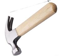 Carbon Steel Hammer with Rubber Face and Solid Wood Handle Engineered for Impact Resistance and Long-Term Integrity (C)