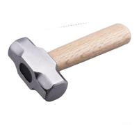 Carbon Steel Hammer with Rubber Face and Solid Wood Handle Engineered for Impact Resistance and Long-Term Integrity (E)