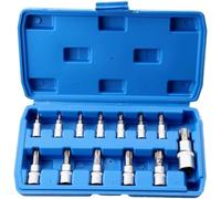 Carbon Steel Hex Bit Socket Set for t8 to for t70 13pcs Carbon(T60)