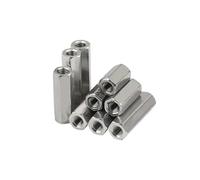 Carbon Steel Hex Coupling Nuts, 304 Stainless Steel Hex Coupling Nuts DIN6334 M3-M12 For Long Rods Assortment Pack(5PCS M5X8-30MM)