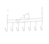 Carbon Steel Hooks, Over The Door Hanger With 7 Hooks, Metal Towel Hook Over The Door Hanging Storage Rack For Hats, Coats, Handbags, Scarves, Clothes