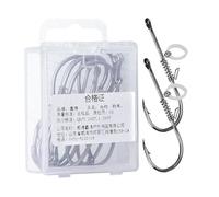 Carbon Steel Hooks, Shrimp Hook, Portable Salt Shrimp Hooks | Lightweight Free Tool for Bass, Salmon, Tuna, Kiss, Trout