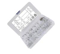 Carbon Steel Hose Clamp Fixing Clips Silver 75pcs for Fuel Hoses | Easy to Install, Non Hose Contact Design, Secure Connection, for Auto Mechanics and DIY Car Owners