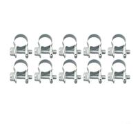Carbon Steel Hose Clamps 7-9 mm Galvanised Solid (9-11 mm) | Galvanised carbon steel, corrosion resistant, 7-9 mm diameter, pack of 10, cost-effective solution