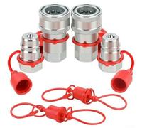 Carbon Steel Hydraulic Quick Connect Coupler Fittings NPT ISO7241A for Tough Conditions (NPT1/2)