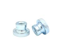 Carbon Steel Knurled Thumb Nut M3-M10, Through Hole | Hand tighten nut, blue zinc / nickel / black zinc plated finish(Blue Zinc,M8-3pcs)