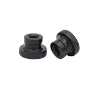 Carbon Steel Knurled Thumb Nut M3-M10, Through Hole | Hand tighten nut, blue zinc / nickel / black zinc plated finish(Black Zinc,M8-3pcs)