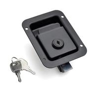 Carbon Steel Large Panel Lock Heavy Lock Press Type Flat Lock Impact Close Lock 1Pcs(with Key)