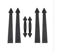 Carbon Steel Magnetic Handles 4pcs for Garage Door(1*set) | 8 black hinges, strong magnet hold, for instant carriage style, no drilling required, steel door fit