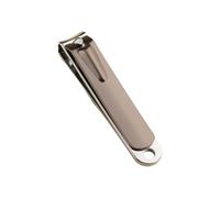 Carbon Steel Nail Clippers Compact Portable Multipurpose Sharp Sturdy Curved Blade with Built-in Nail File(Nero,S)