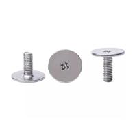 Carbon Steel Nickel Plating M2 .5 M3 CM Extra Large Thin Flat Head Cross Recessed Screws Ultra Big Philips Bolts(M2.5x3x7mm 200pcs)