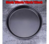 Carbon Steel Nonstick Round Deep Dish Pizza Pan Pie Tray for Oven Baking Kitchen Tool Suitable for Multiple Uses 9 12 Inch (11inch)