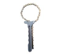 Carbon Steel Oil Filter Wrench - Ratcheting Chain Adjustable Removal Tool for Filters Bearings | Automotive Maintenance Repair Equipment Garage Workshop Mechanic Hand Tool Equipment