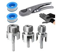 Carbon Steel Pipe Threading Tool PVC Pipe Threader 1/2 & 3/4 Inch Tapping with High Concentricity for Standard Tight Connections for PPR PVC Pipes