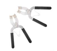 Carbon Steel Piston Ring Expander Pliers 2-Pack Set | 2-pack value set, carbon steel build, fits 1.2mm-6.4mm rings, safe expansion, design