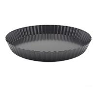 Carbon Steel Pizza Pan With Perforated And Removable Bottom For Enhanced Air Flow, Easy Handling, And Consistent Cooking Results(B-9in)