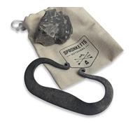 Carbon Steel plus natural English flint Striker Traditional Fire Spark Kit in Drawstring Bag (Traditional steel)