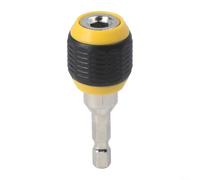 Carbon Steel Quick Coupling Adapter 60mm 1/4 Inch | Fast bit swaps, ball lock mechanism, fits standard chucks, for durable steel rod, 60mm length ideal