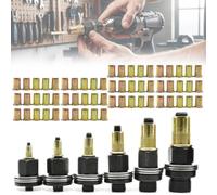 Carbon Steel Rivet Nut Tool Set, Rivet Nut Tool Kit，M3-M10 | with 7 Interchangeable Mandrels (M3-M12) & 70 Rivet Nuts, Hand Rivnut Tool Kit for Automotive Repair, Sheet Metal