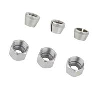 Carbon Steel Router Collet Nut Set in Multiple Size Including 6mm 6.35mm 8mm for Professional Woodworking Operations Carbon Steel Collet Nut Set for Router Tool